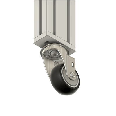 32-4590M12-0 MODULAR SOLUTIONS FOOT & CASTER CONNECTING PLATE<BR>45MM X 90MM, M12 HOLE